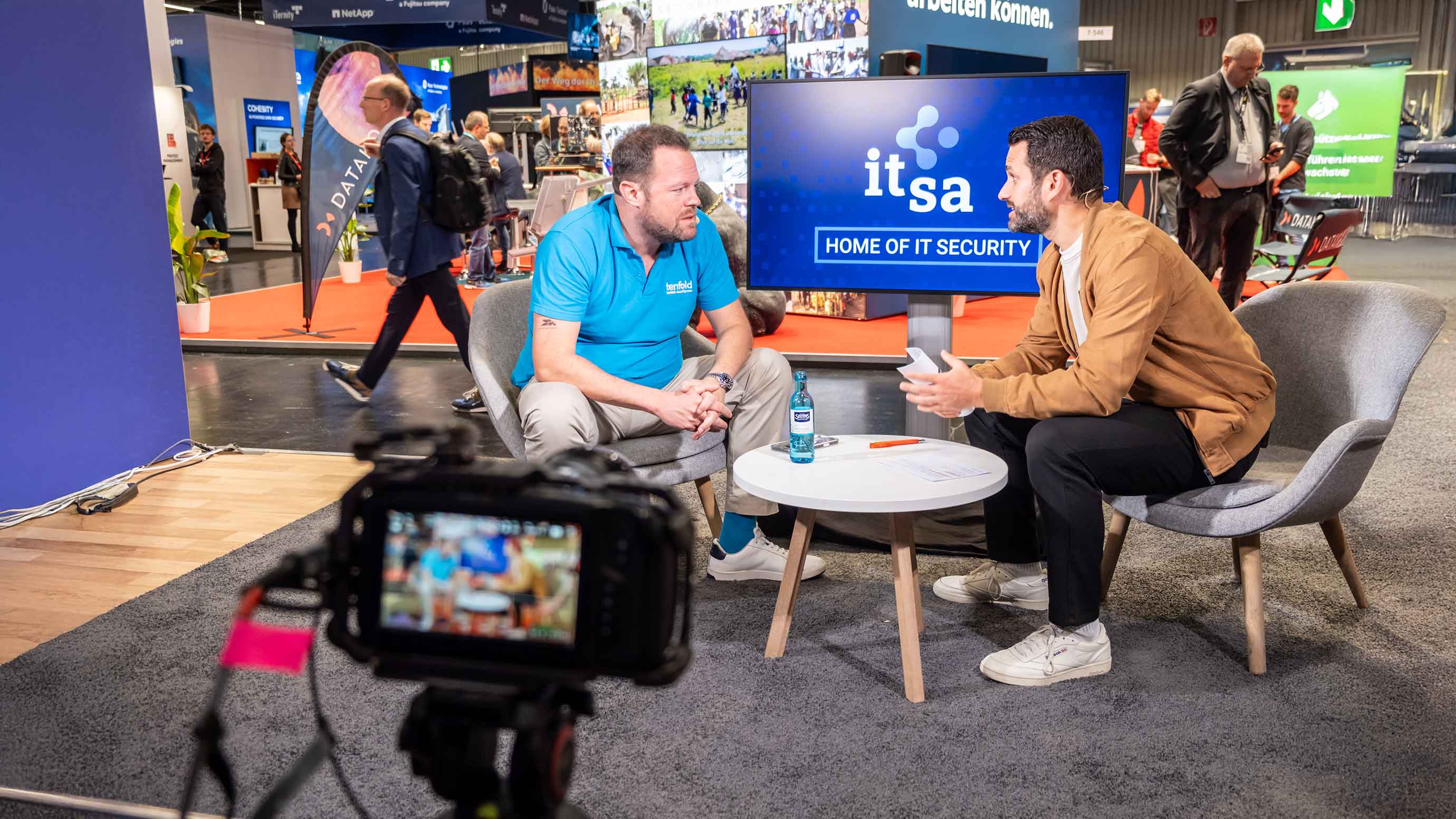 Interview am Stand der it-sa at home